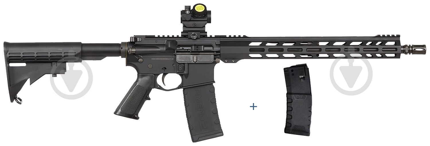 Карабин нарезной VooDoo Arms Witch Doctor AR15 16" кал.223 Rem 1:8" c прицелом Bushnell AR TRS-25 и магазином MFT - фото 2