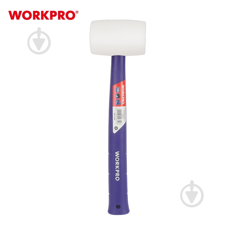 Киянка WORKPRO 450 гр белая пластиковая ручка PRO - фото 5