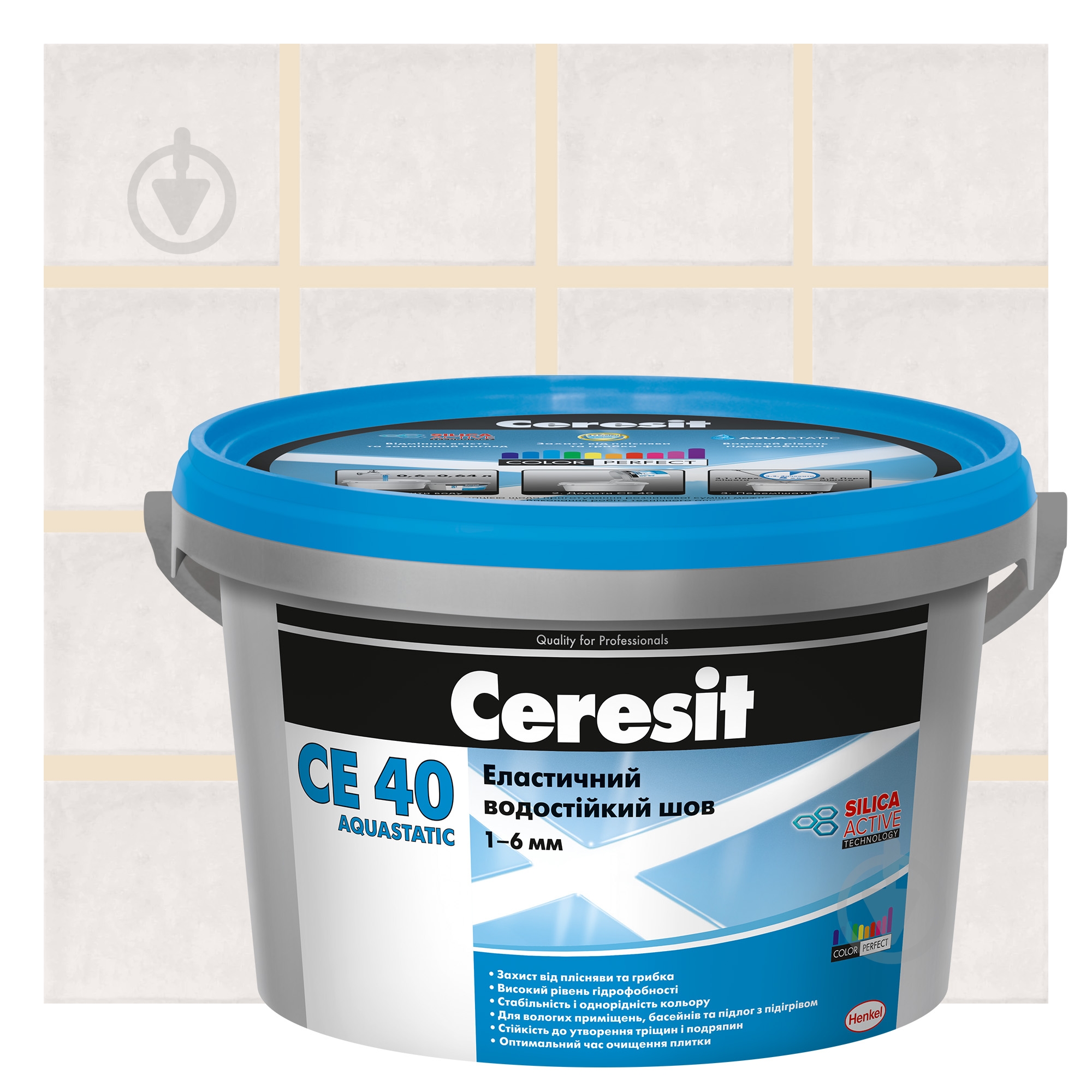 Затірка для плитки Ceresit CE 40 AQUASTATIC №40 5 кг жасмін - фото 1