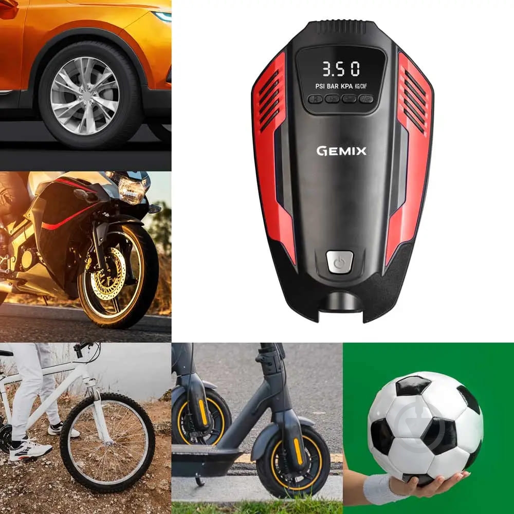 Компресcор автомобильный Gemix Model E black/red 35 л - фото 6