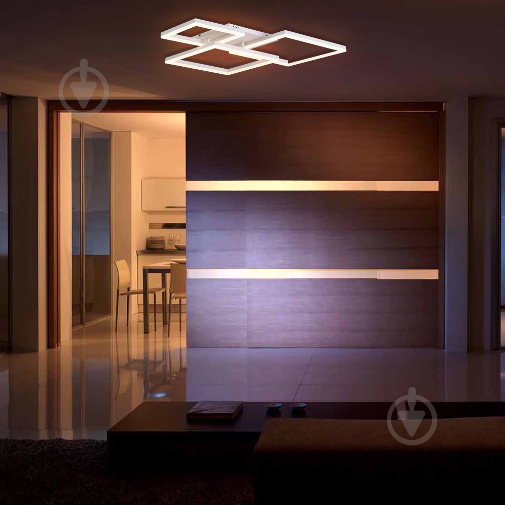 Світильник світлодіодний LightMaster CE2120 UNION квадрат з пультом 80 Вт білий - фото 4