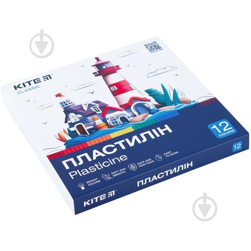 Пластилин восковый 12 цветов 240 г Classic (K-1086) KITE - фото 3
