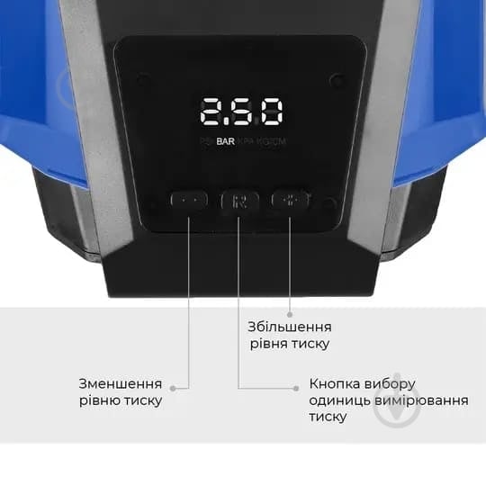 Компресcор автомобильный Gemix Model G black/blue - фото 3 Компресcор автомобильный Gemix Model G black/blue - фото 3