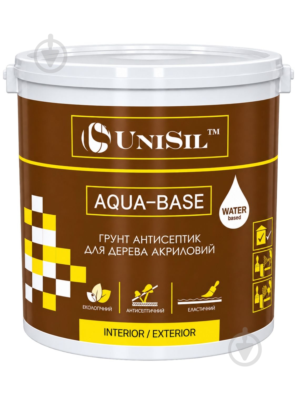 Грунт-антисептик UniSil Aqua Base мат 2,5 л - фото 1