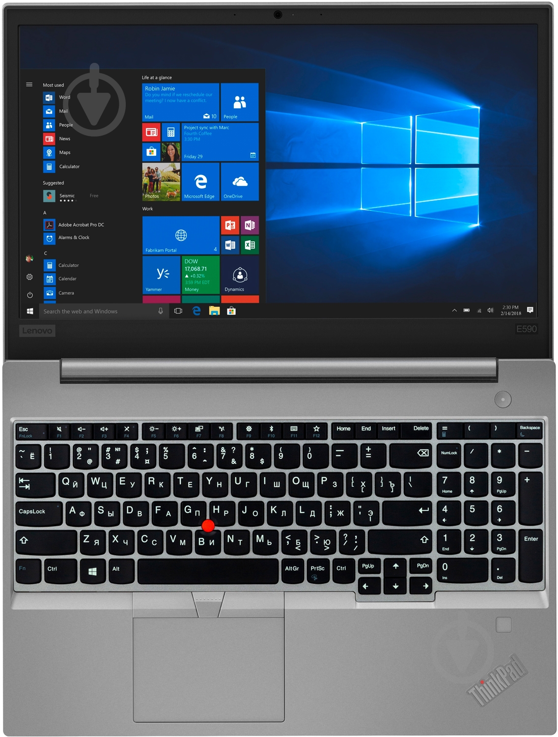 Ноутбук Lenovo ThinkPad E590 15,6" (20NB0019RT) silver - фото 2