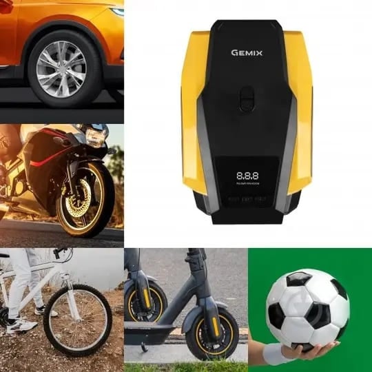 Компресcор автомобильный Gemix Model G black/yellow - фото 6