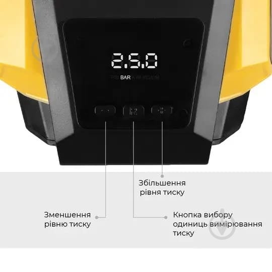 Компресcор автомобильный Gemix Model G black/yellow - фото 3