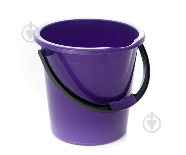 Ведро обычное Горизонт Комфорт 10 л фиолетовый - фото 1 Ведро обычное Горизонт Комфорт 10 л фиолетовый - фото 1
