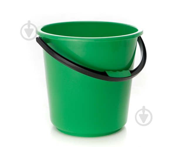 Ведро обычное Горизонт 1-й сорт 5 л зеленый - фото 1