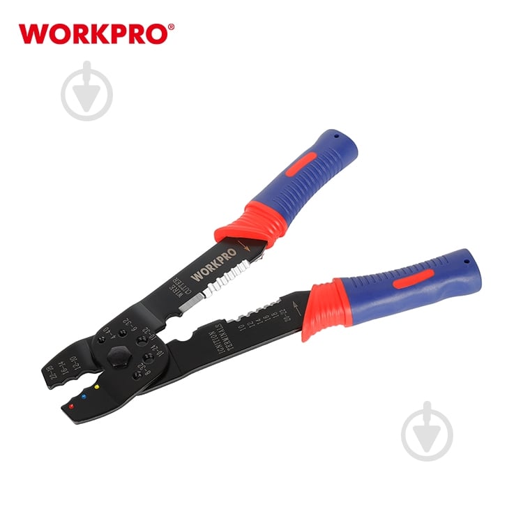 Кліщі обтискні WORKPRO 200 мм 0,75-6,0 мм PRO WP291001 - фото 4 Кліщі обтискні WORKPRO 200 мм 0,75-6,0 мм PRO WP291001 - фото 4