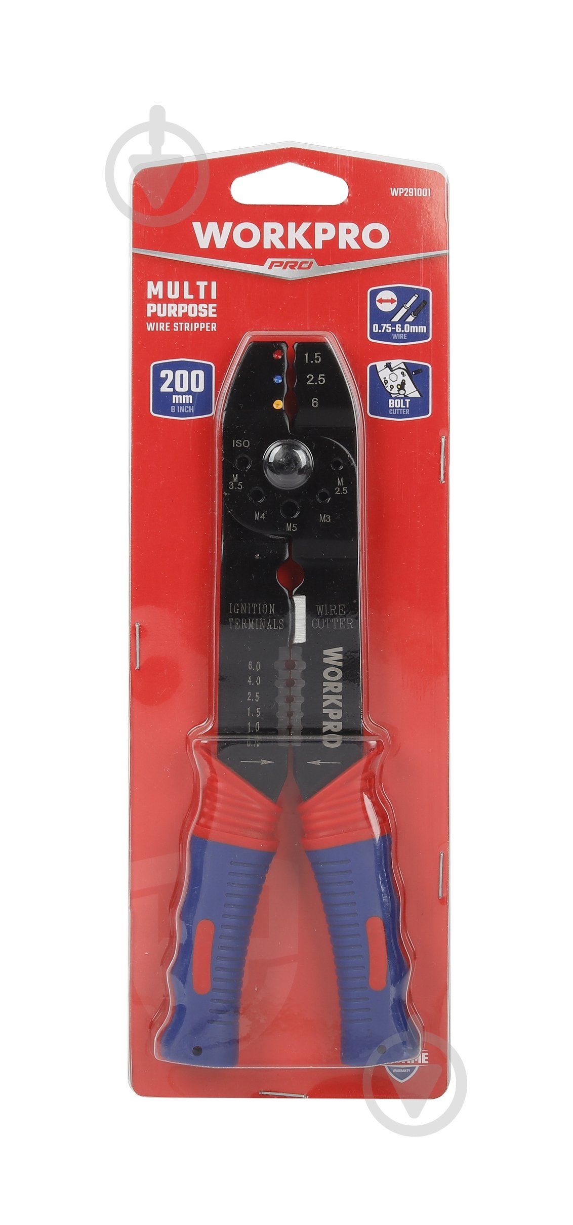 Кліщі обтискні WORKPRO 200 мм 0,75-6,0 мм PRO WP291001 - фото 6 Кліщі обтискні WORKPRO 200 мм 0,75-6,0 мм PRO WP291001 - фото 6