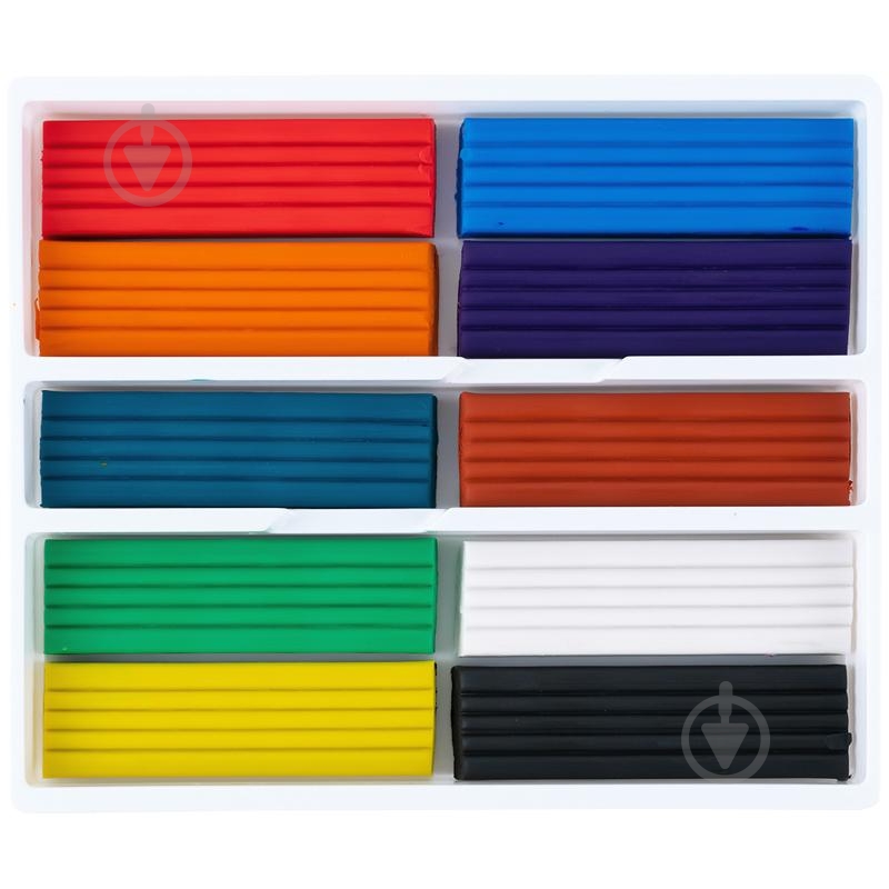 Пластилін восковий 10 кольорів 200 г Classic (K-084) KITE - фото 2