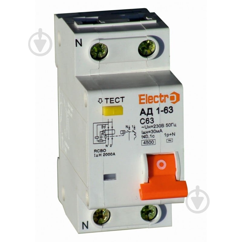 Дифференциальный автомат ElectrO 45AD6310E30 - фото 1 Дифференциальный автомат ElectrO 45AD6310E30 - фото 1