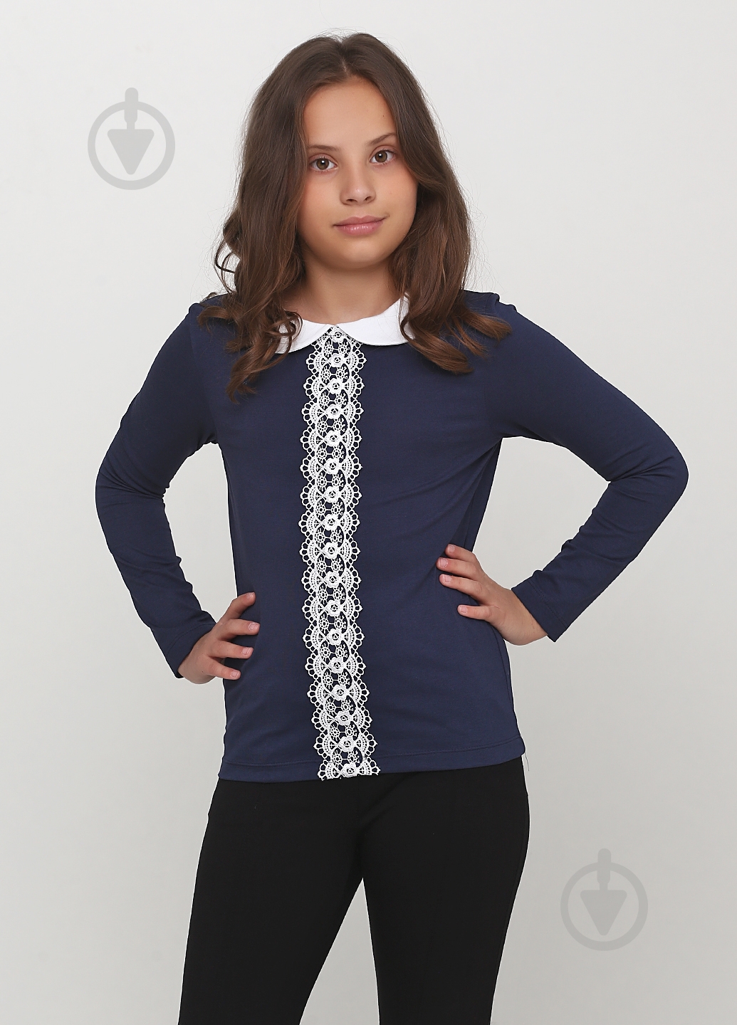 Кофта для девочки Vidoli G-19900W р.128 синий - фото 1 Кофта для девочки Vidoli G-19900W р.128 синий - фото 1