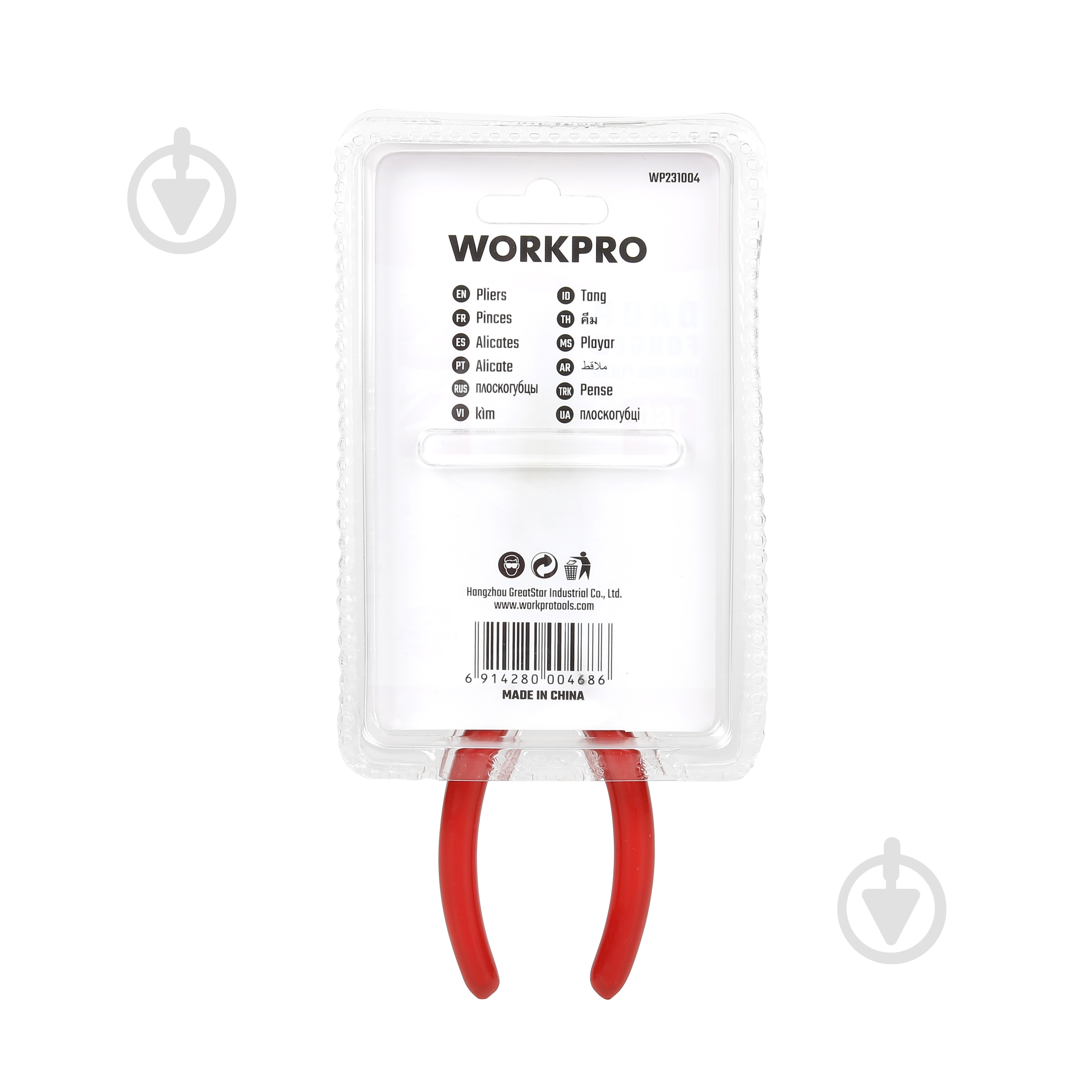 Длинногубцы WORKPRO 160 мм DYI 1 шт. WP231004 - фото 6