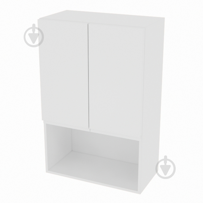 Шкаф Влада (В 60 2Д п/микроволн. (920)) белый шелк/белый Світ Меблів - фото 1 Шкаф Влада (В 60 2Д п/микроволн. (920)) белый шелк/белый Світ Меблів - фото 1