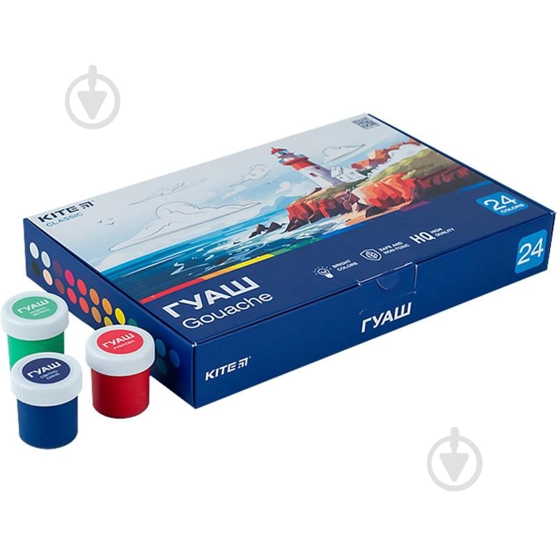 Фарба гуашева 24 кольори Classic 20 мл K-097 KITE - фото 3