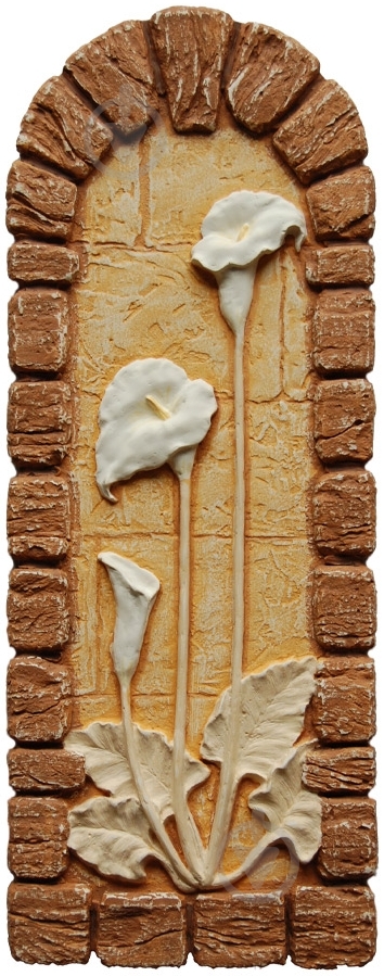 Декор гипсовый Живой камень Калла бронза - фото 1