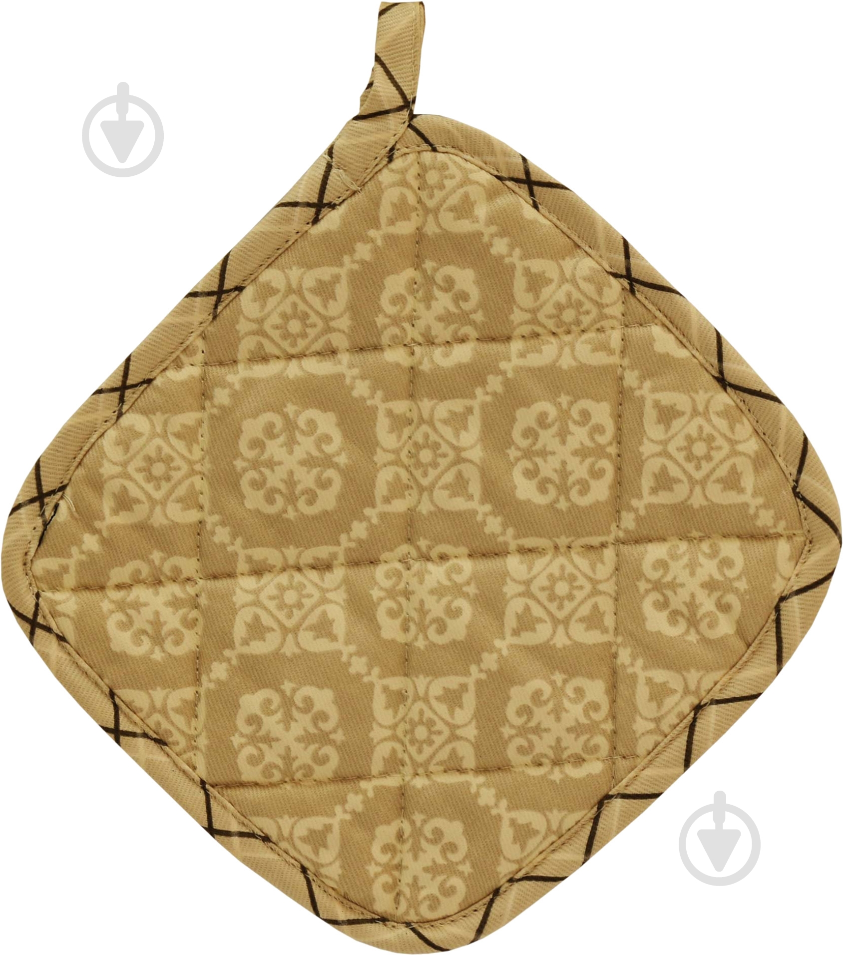 Прихватка Ажур 20x20 см коричневый Прованс - фото 1