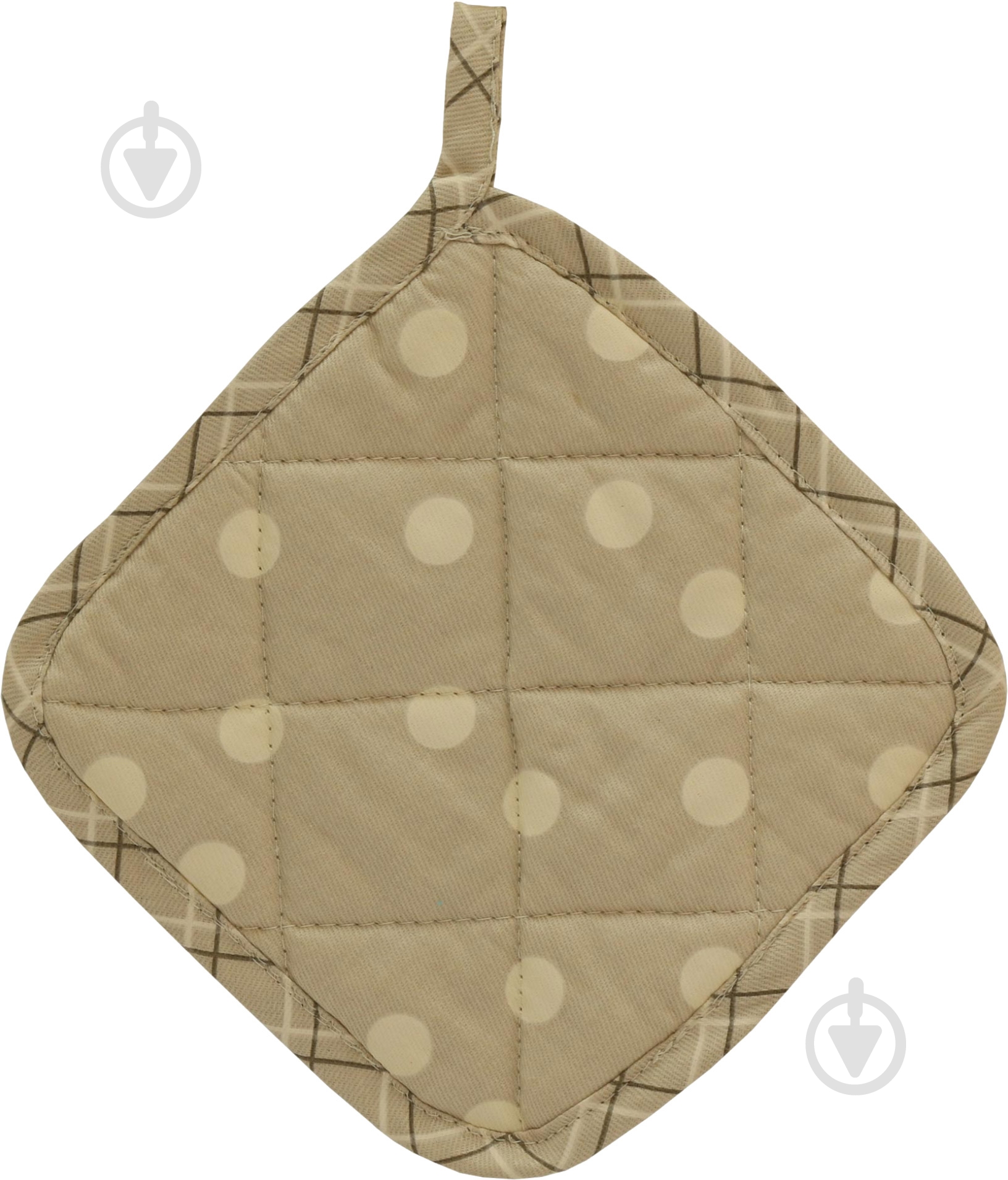 Прихватка Горох 20x20 см коричневый Прованс - фото 1