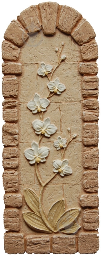 Декор гипсовый Живой камень Орхидея золото - фото 1 Декор гипсовый Живой камень Орхидея золото - фото 1