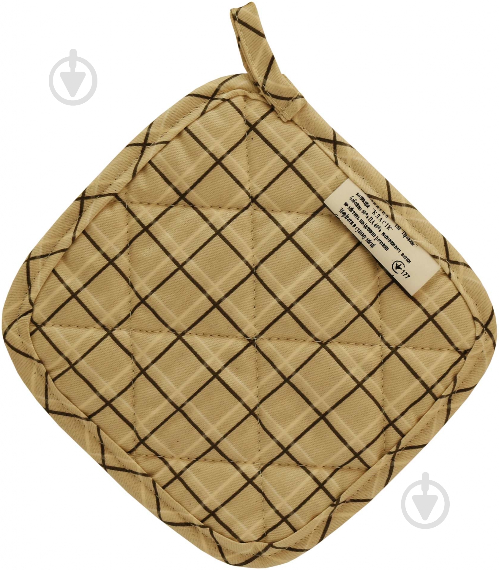 Прихватка Цветы 20*20 см 20x20 см коричневый Прованс - фото 2