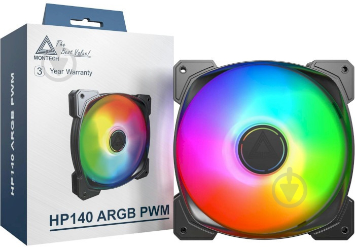 Вентилятор для корпуса Montech HP140 PWM Black - фото 4 Вентилятор для корпуса Montech HP140 PWM Black - фото 4