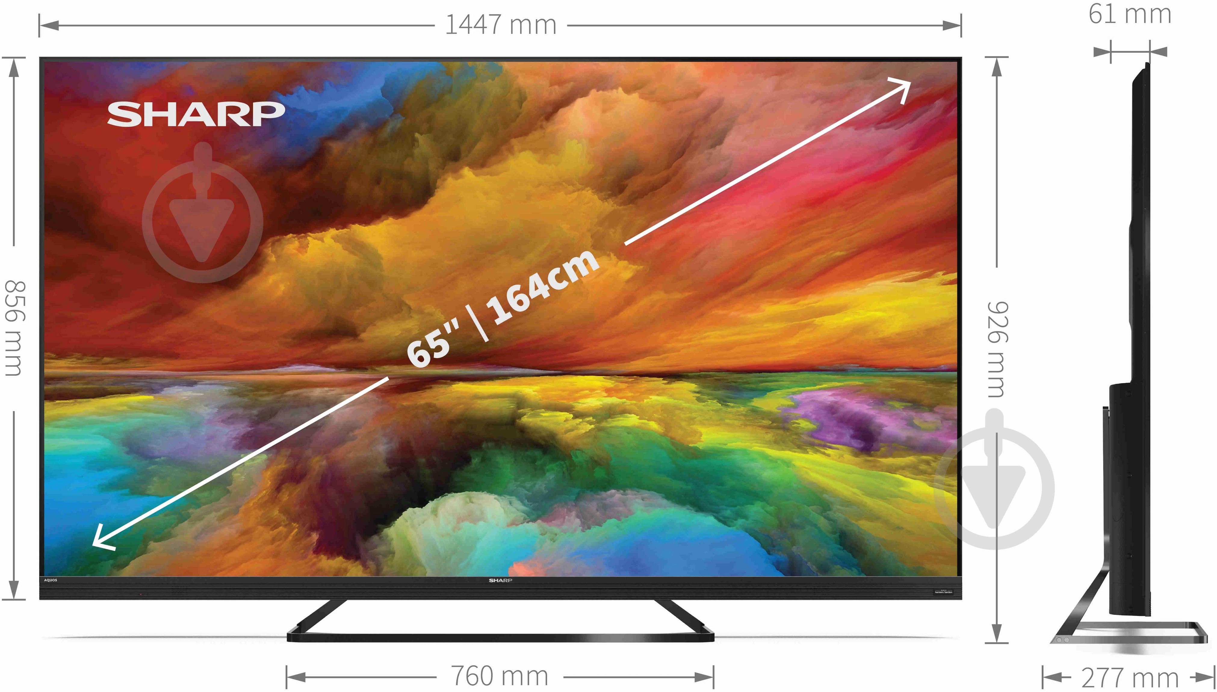 Телевізор Sharp 4Т-С65EQ3EM2AG - фото 3