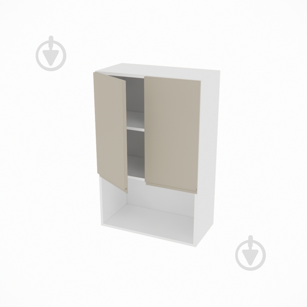 Шкаф Влада (В 60 2Д п/микроволн. (920)) айвори/белый Світ Меблів - фото 2