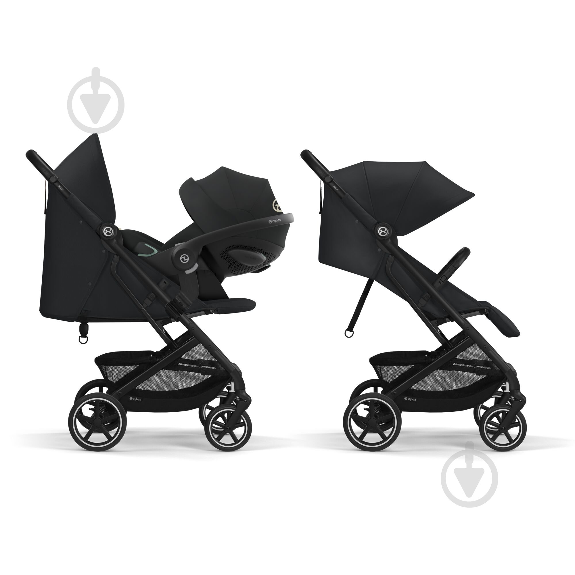 Коляска прогулянкова Cybex Beezy Magic Black з бампером - фото 7