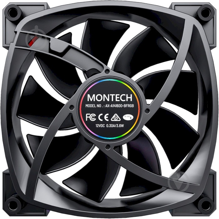 Набор вентиляторов для корпуса Montech RX120 PWM 3 in 1 Black - фото 3 Набор вентиляторов для корпуса Montech RX120 PWM 3 in 1 Black - фото 3