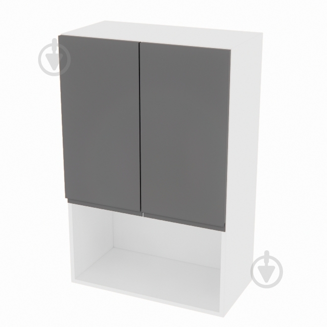 Шкаф Влада (В 60 2Д п/микроволн. (920)) графит/белый Світ Меблів - фото 1 Шкаф Влада (В 60 2Д п/микроволн. (920)) графит/белый Світ Меблів - фото 1