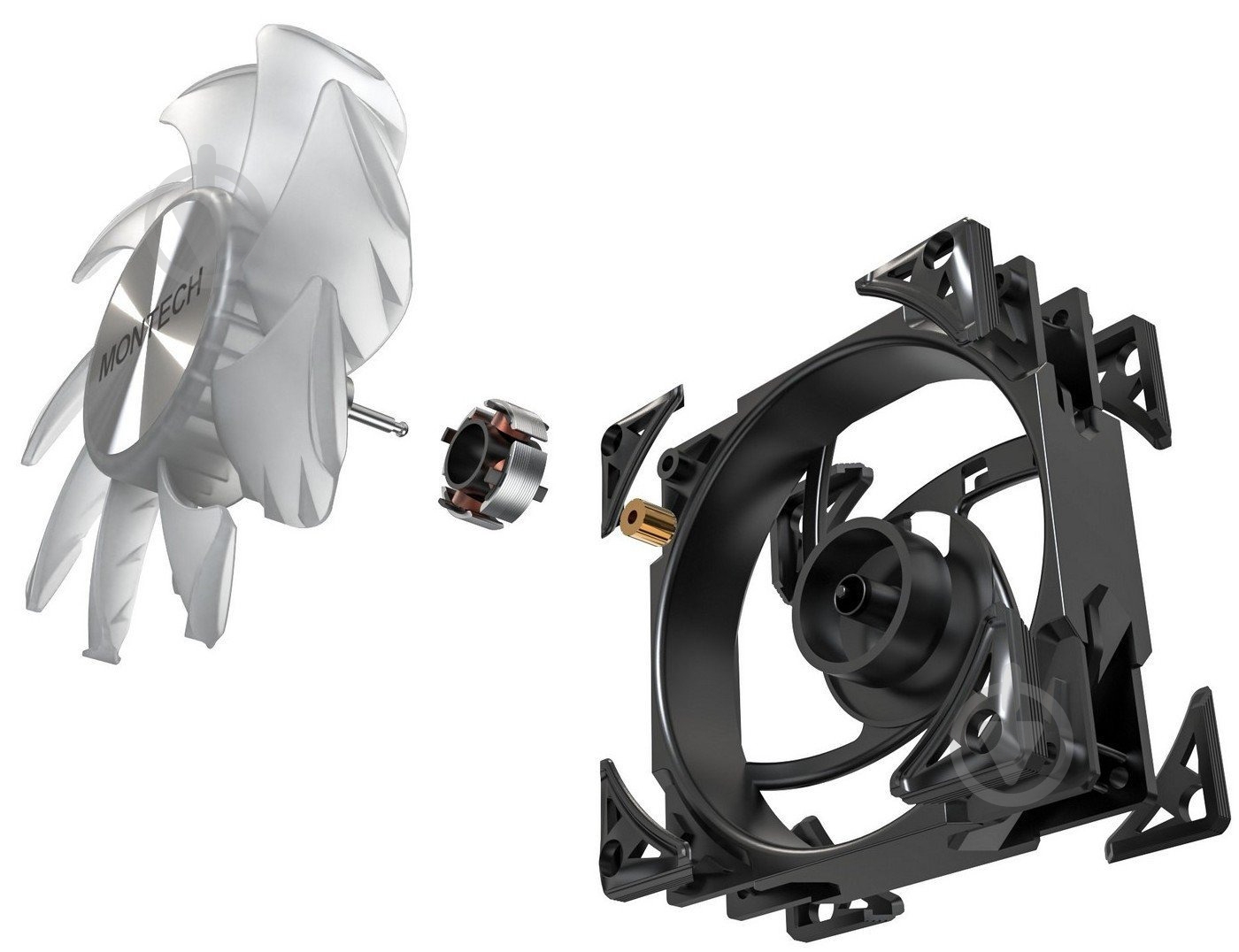 Корпусный кулер Montech Metal Pro 12 ARGB PWM Black - фото 3