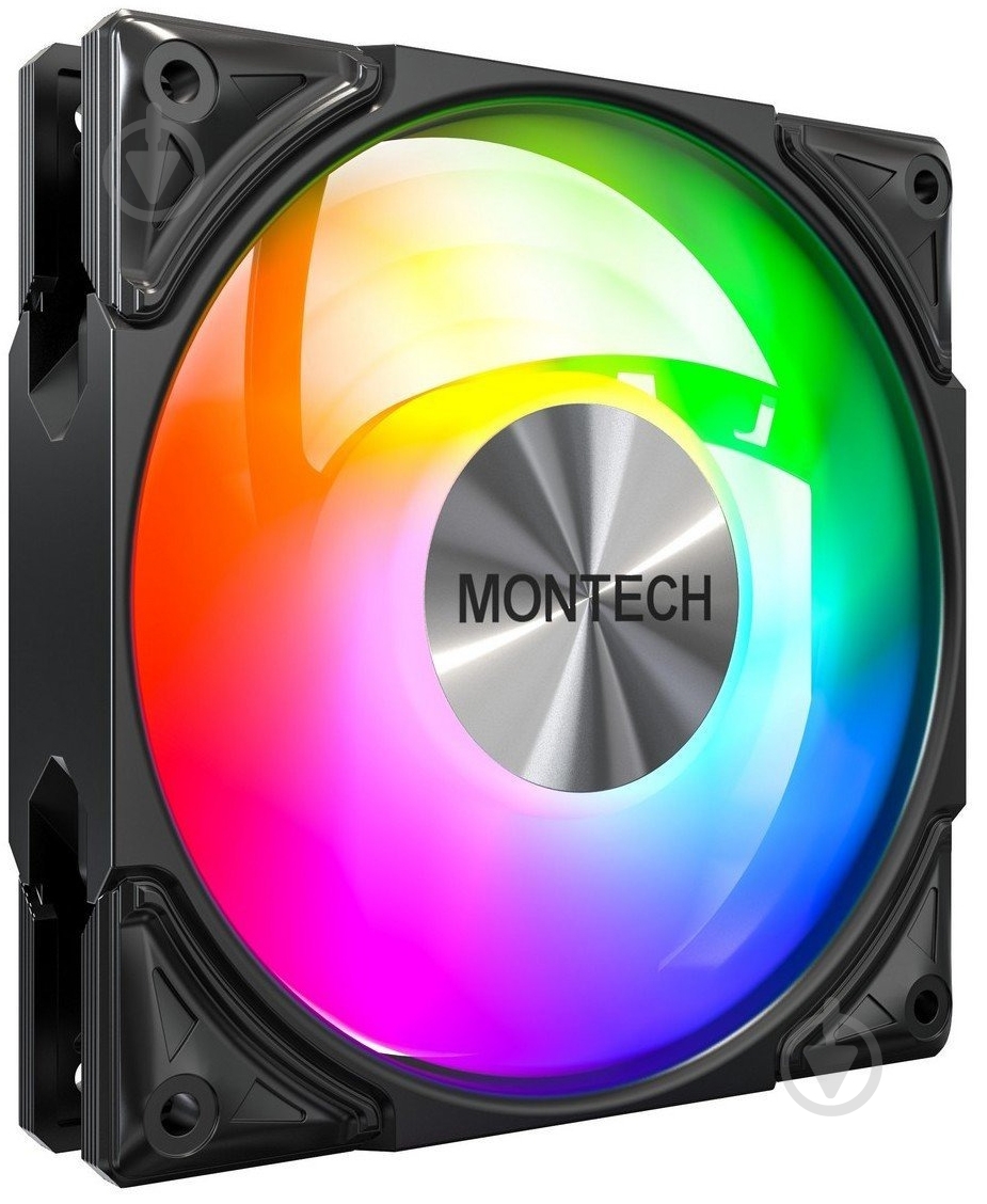 Корпусный кулер Montech Metal Pro 12 ARGB PWM Black - фото 2
