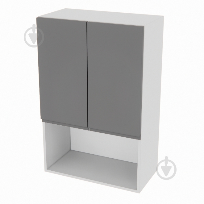 Шкаф Влада (В 60 2Д п/микроволн. (920)) графит/пепельный Світ Меблів - фото 1