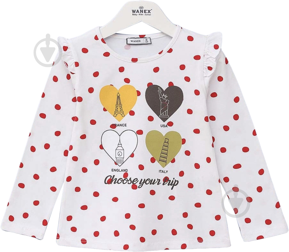 Реглан для девочки Wanex 31647 р.86 синий - фото 2 Реглан для девочки Wanex 31647 р.86 синий - фото 2