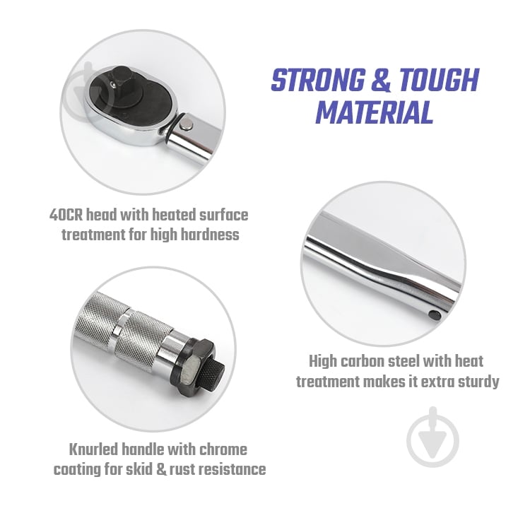 Ключ динамометричний WORKPRO 1/4" PRO WP271015 - фото 6