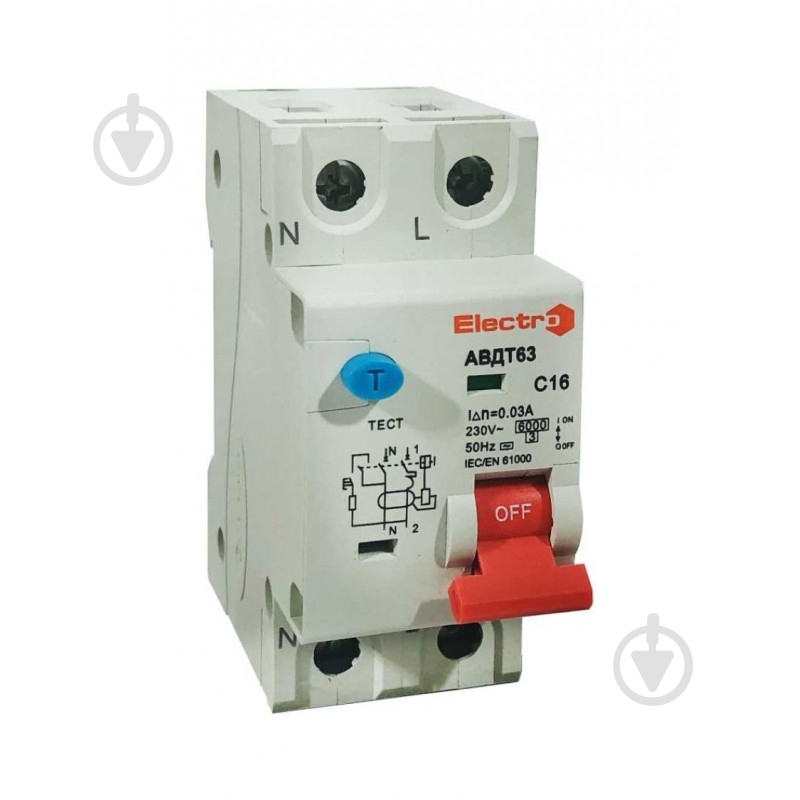 Дифференциальный автомат ElectrO 60AVDT16E30 - фото 1 Дифференциальный автомат ElectrO 60AVDT16E30 - фото 1