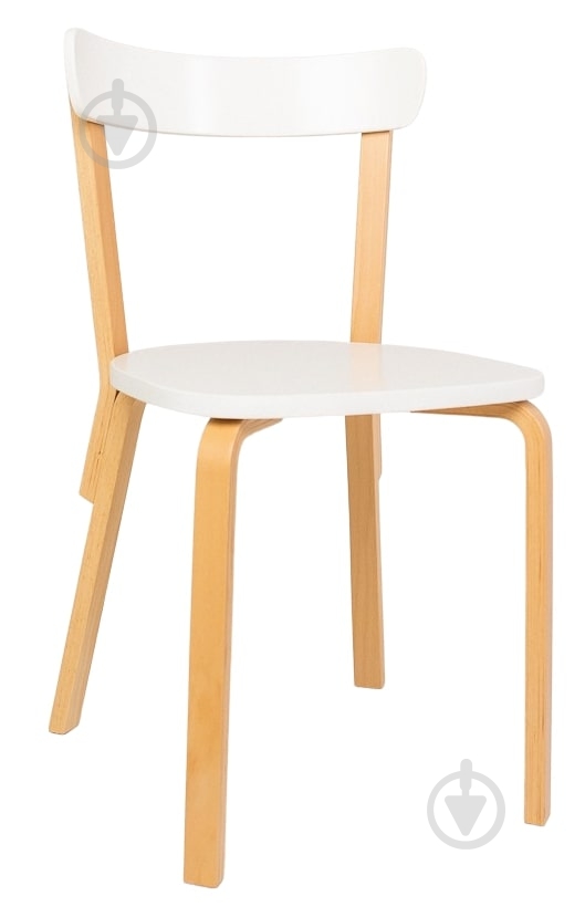 Стул Scandi белый /бук - фото 1