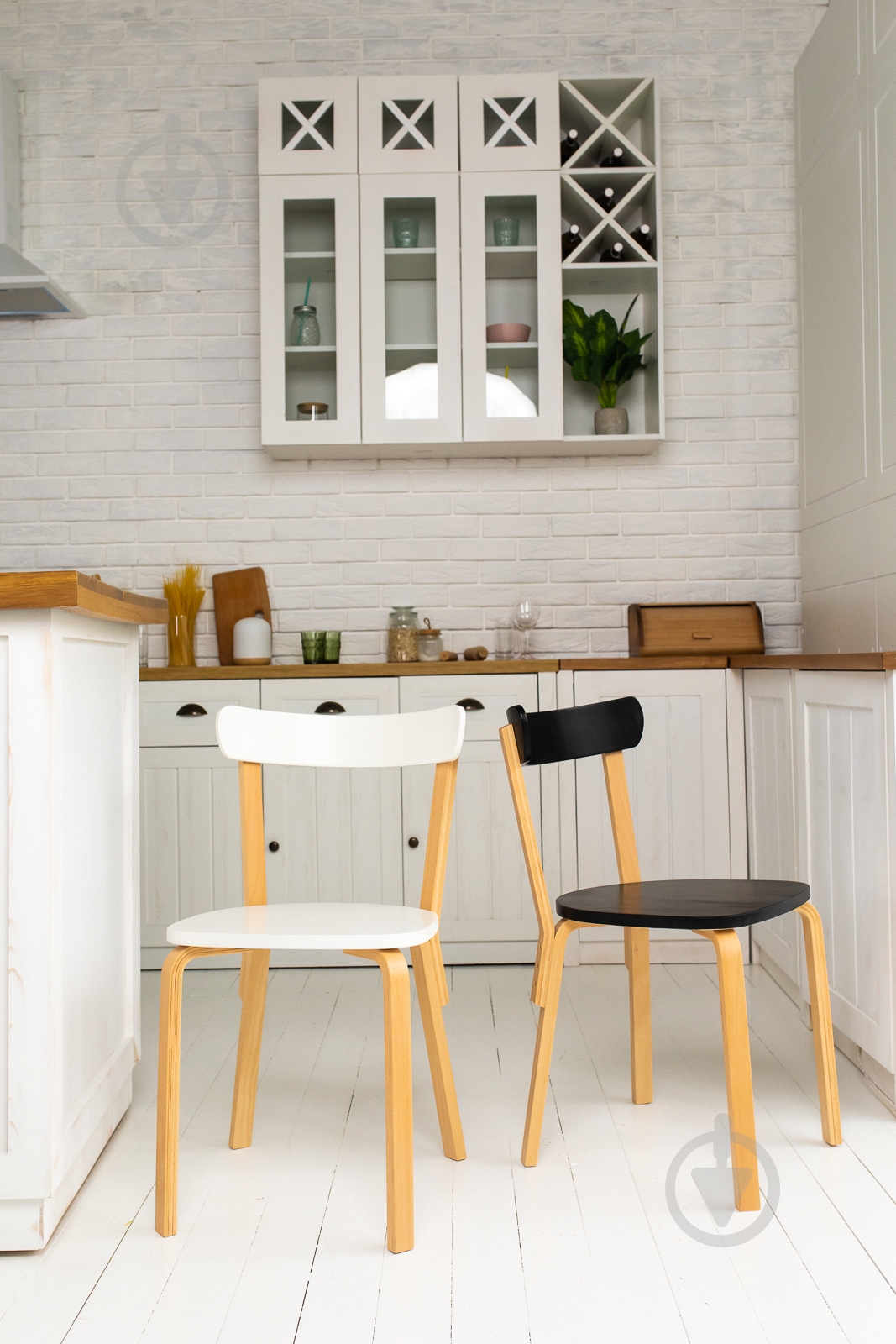 Стул Scandi белый /бук - фото 7