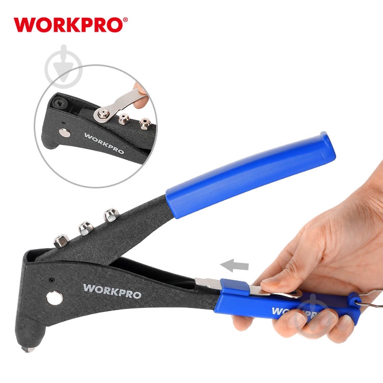 Ключ заклепочный WORKPRO 250 мм Cr-Mo PRO WP225006 - фото 5 Ключ заклепочный WORKPRO 250 мм Cr-Mo PRO WP225006 - фото 5