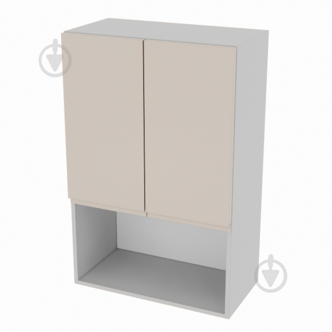 Шафа Влада (В 60 2Д п/мікрохв. (920)) пломбір/попелястий Світ Меблів - фото 1 Шафа Влада (В 60 2Д п/мікрохв. (920)) пломбір/попелястий Світ Меблів - фото 1