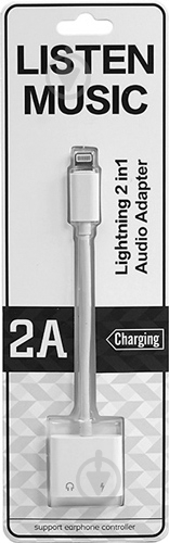 Переходник PowerPlant Lightning – Jack 3.5 мм - Lightning - фото 1
