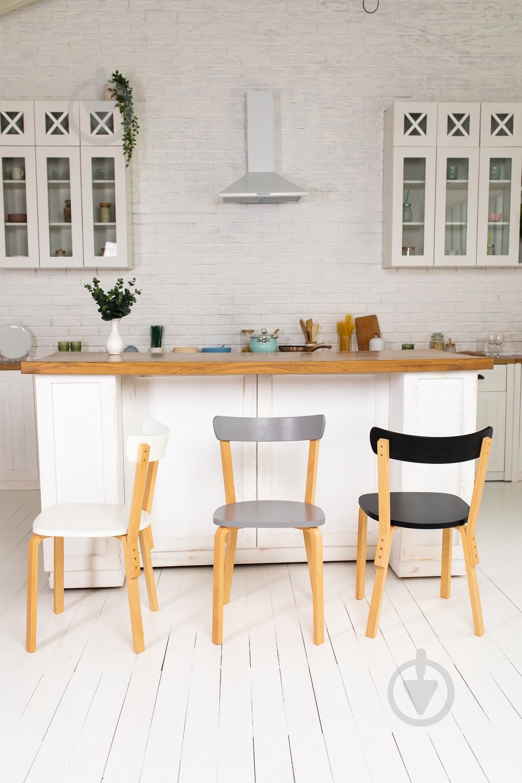 Стул Scandi черный /бук - фото 6