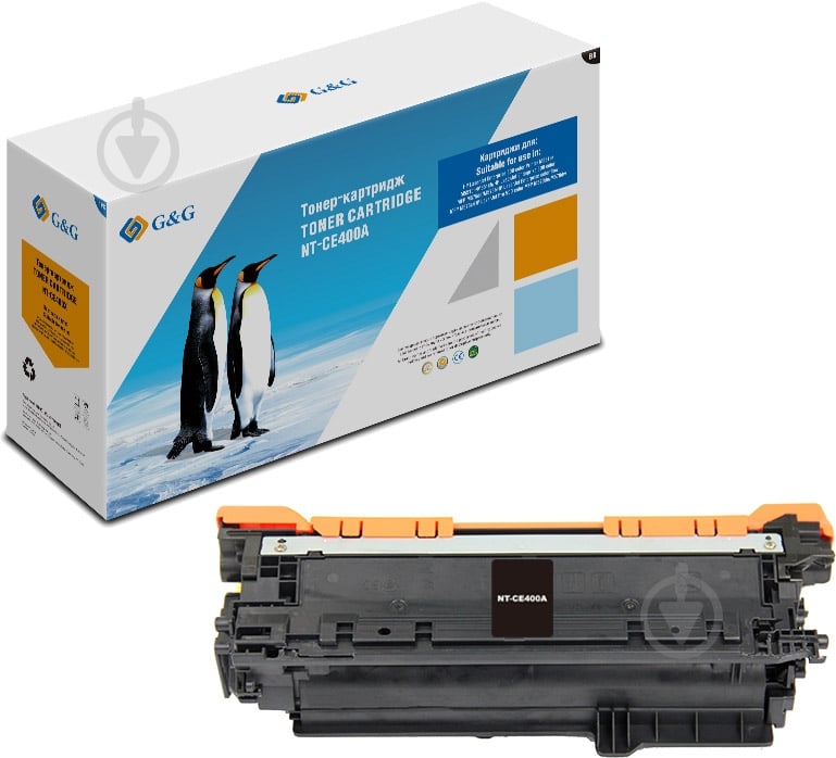 Картридж G&G CE400A для HP CLJ M551, M570, M575 black - фото 1