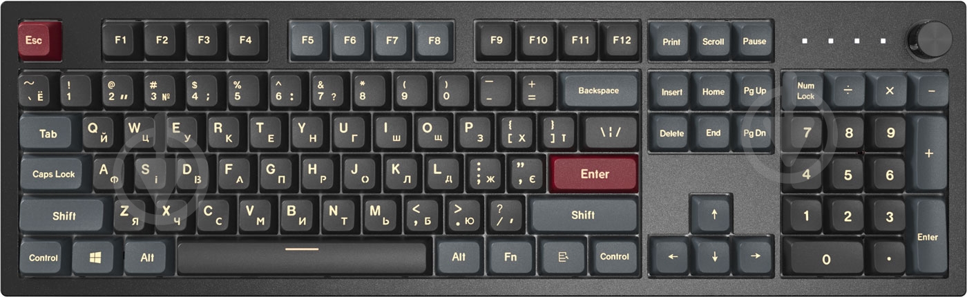 Клавиатура Montech Full size DR USB (MK105DR) grey - фото 1