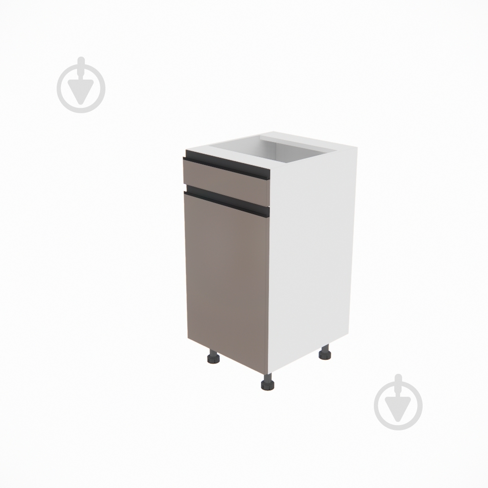 Тумба нижняя Софи ( Н 40 ДШ LUX правая) глиняный серый/белый Світ Меблів - фото 1 Тумба нижняя Софи ( Н 40 ДШ LUX правая) глиняный серый/белый Світ Меблів - фото 1