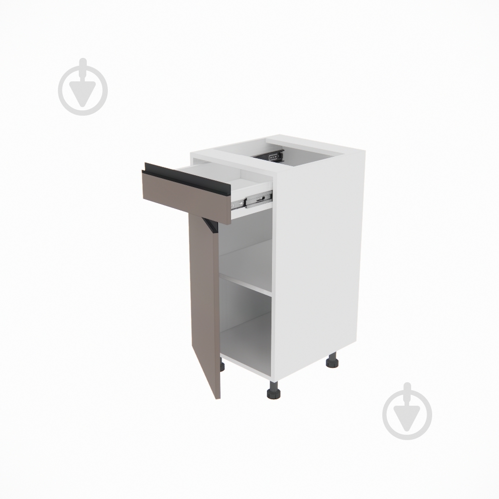 Тумба нижняя Софи ( Н 40 ДШ LUX правая) глиняный серый/белый Світ Меблів - фото 2 Тумба нижняя Софи ( Н 40 ДШ LUX правая) глиняный серый/белый Світ Меблів - фото 2