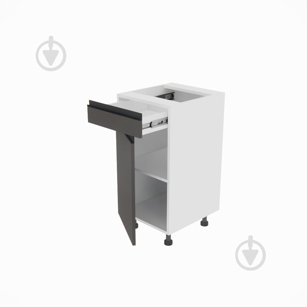 Тумба нижняя Софи ( Н 40 ДШ LUX правая) графит серый/белый Світ Меблів - фото 2