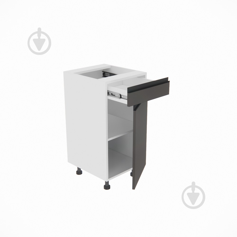 Тумба нижняя Софи ( Н 40 ДШ LUX левая) графит серый/белый Світ Меблів - фото 2